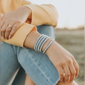 Victoria Emerson Freshwater Pearls on Gray
Wrap Bracelet